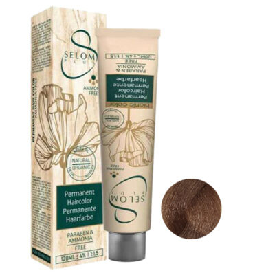 رنگ مو بدون آمونیاک سلوم شماره 3-5 حجم 120 میل رنگ قهوه‌ای طلایی روشن