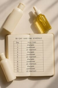 برنامه نگهداری ۱۴ روزه برای رنگ نسکافه‌ای