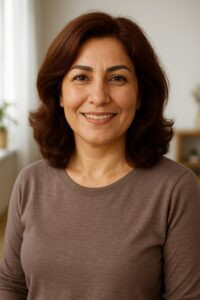 پوشش موهای سفید با رنگ موی نسکافه‌ای تیره