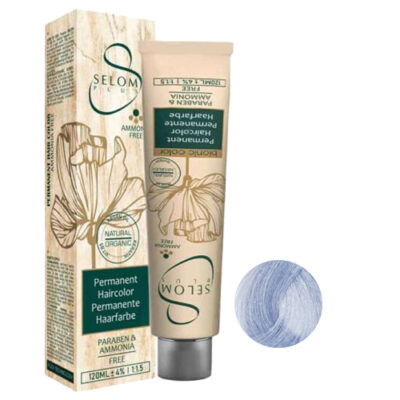 رنگ مو بدون آمونیاک سلوم شماره S1 حجم 120 میل رنگ نقرآبی